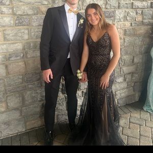 Black prom dress. Size 0/xs